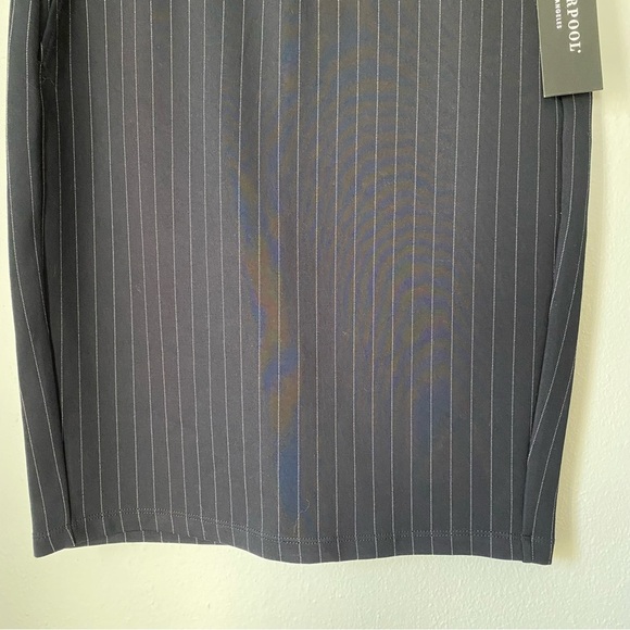 Liverpool Navy Pinstripe Pencil Skirt, 4/27 - Picture 2 of 13